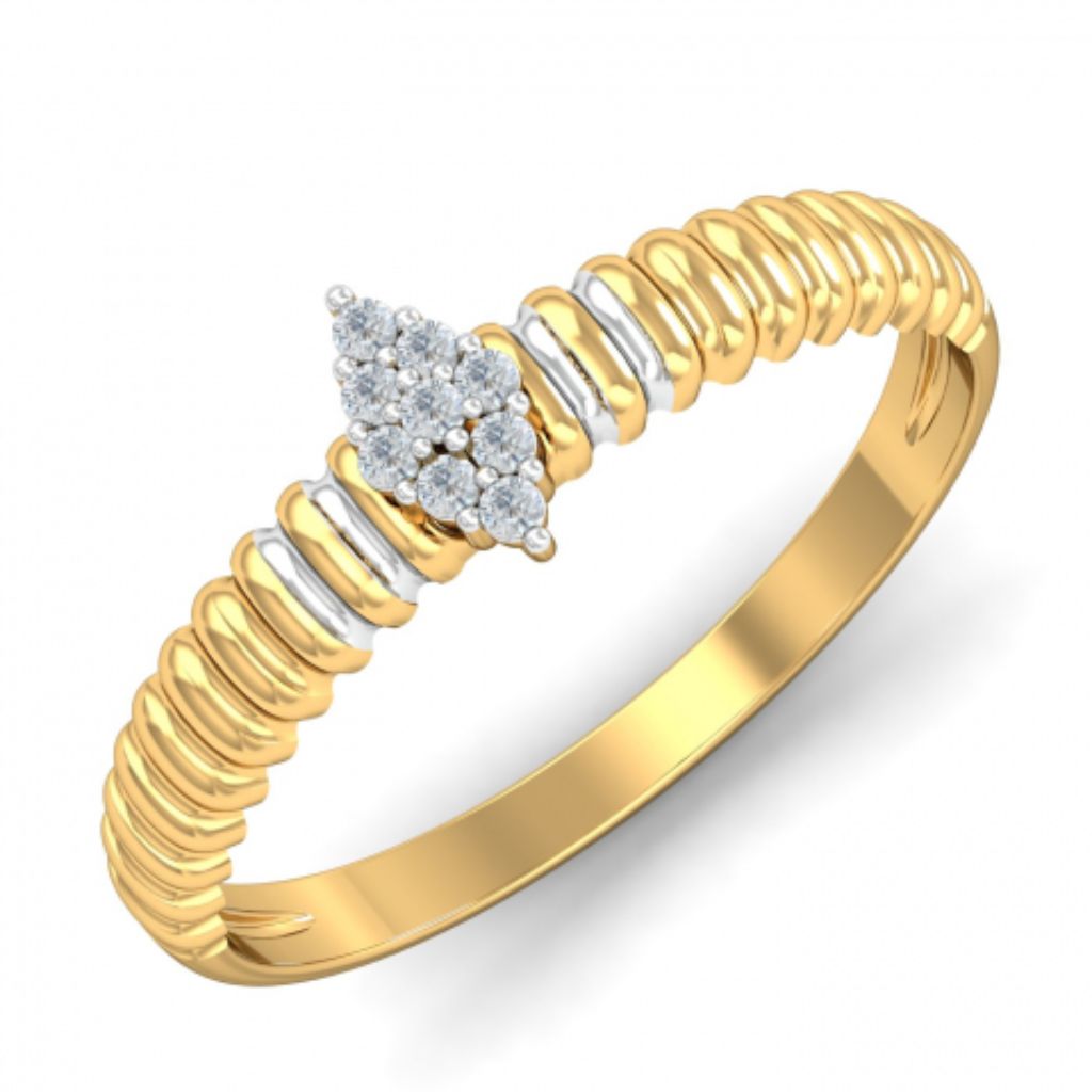 18k Gold Plated Women's Rings 925 Sterling Silver Bulk Rate 160/Gram Design-14