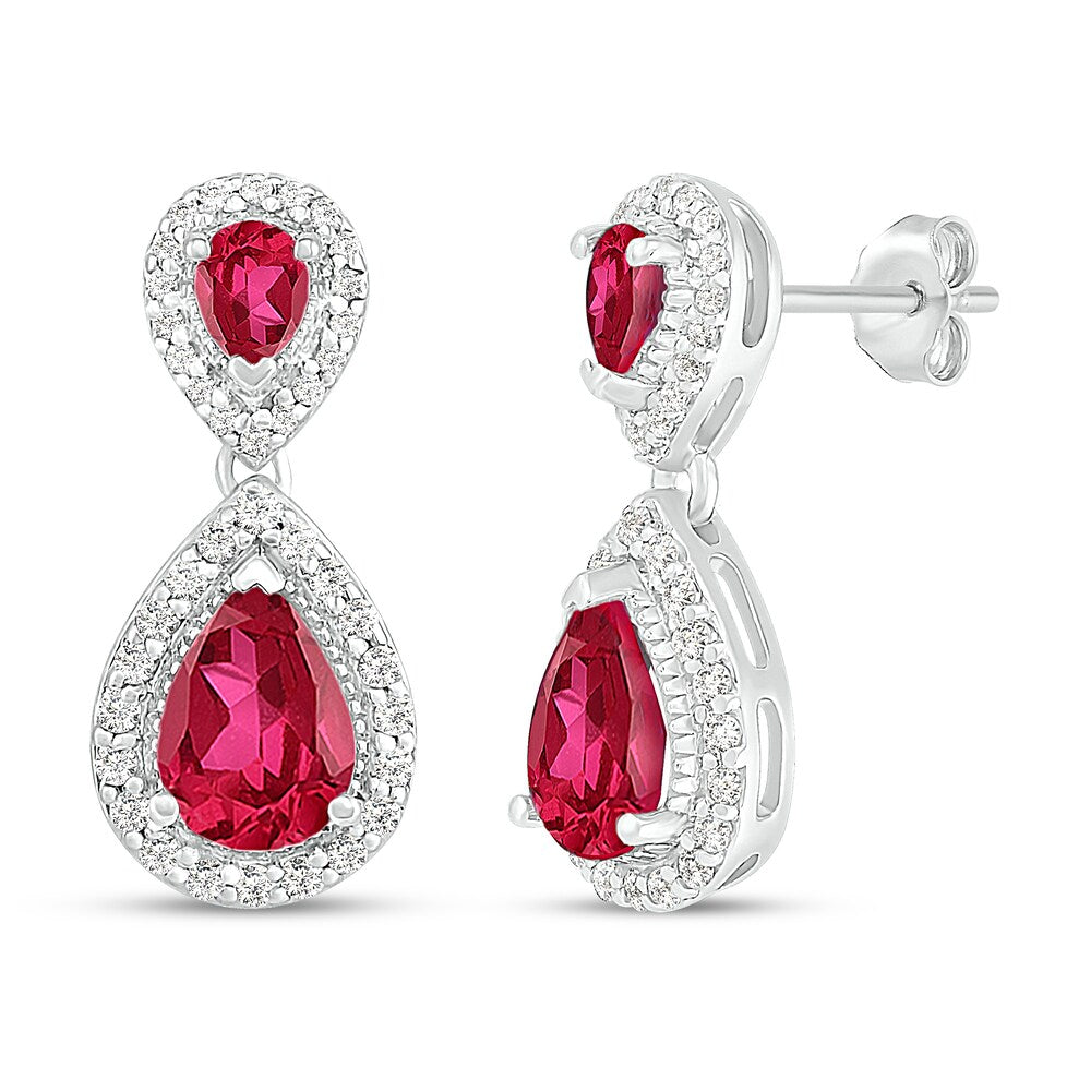 925 Sterling Silver Womens Gemstone Drop Earrings Bulk Rate 150/Gram Design-36