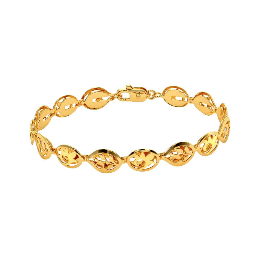 18k Gold Plated Women's Bracelets 925 Sterling Silver Bulk Rate 160/Gram Design-14
