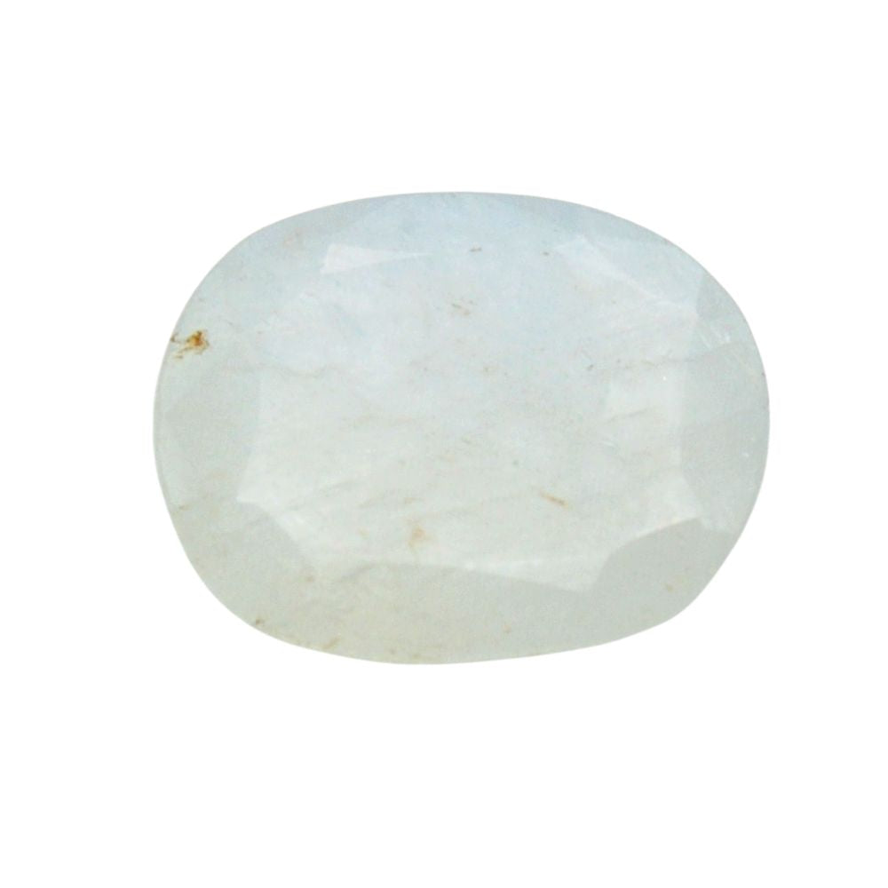 4.22 Ratti 3.8 Carat Certified Natural Ceylon Sri Lanka White Sapphire (Safed Pukhraj) at Wholesale Rate (Rs 750/carat)