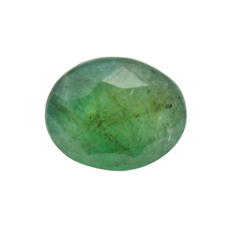 3.4 Carat 3.8 Ratti Certified Natural Zambian Emerald (Panna) Oval Shape Fine Quality Loose Gemstone at Wholesale Rates (Rs 900/carat)