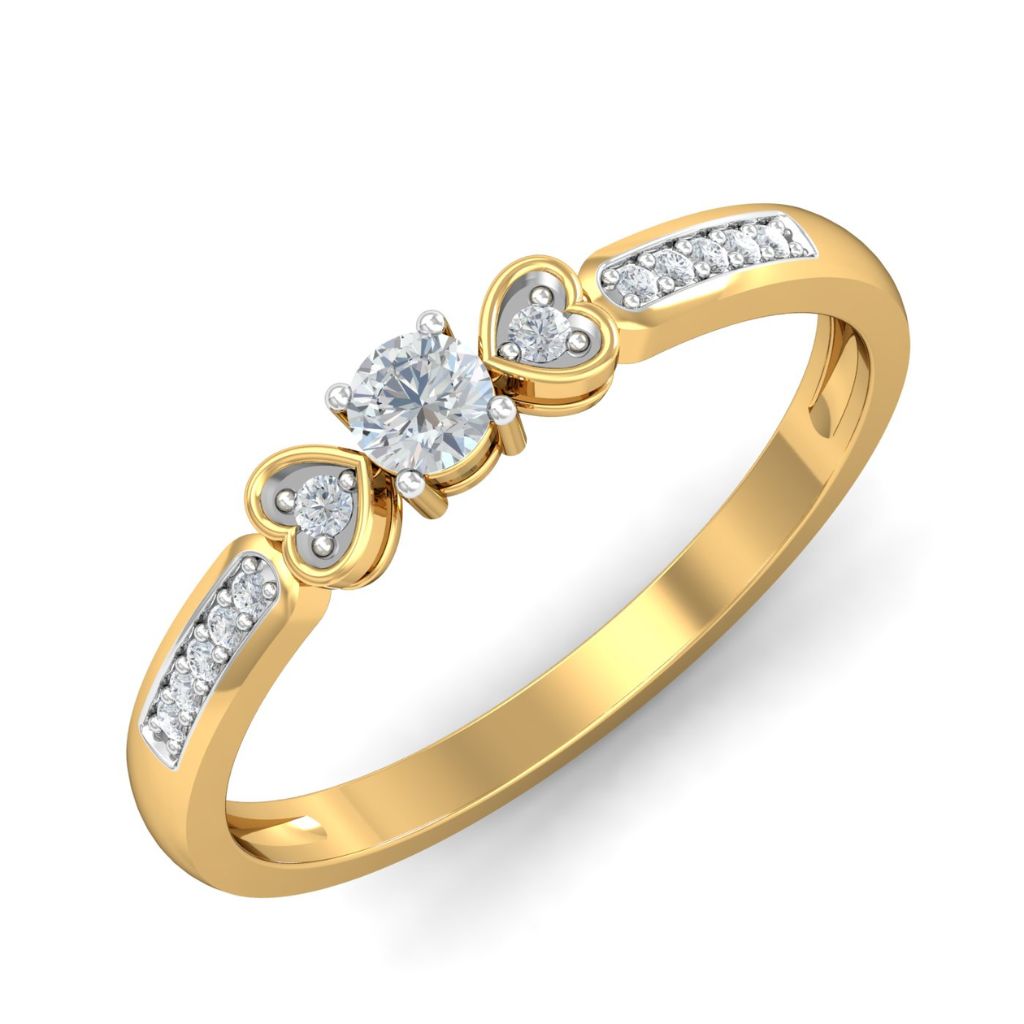 18k Gold Plated Women's Rings 925 Sterling Silver Bulk Rate 160/Gram Design-4