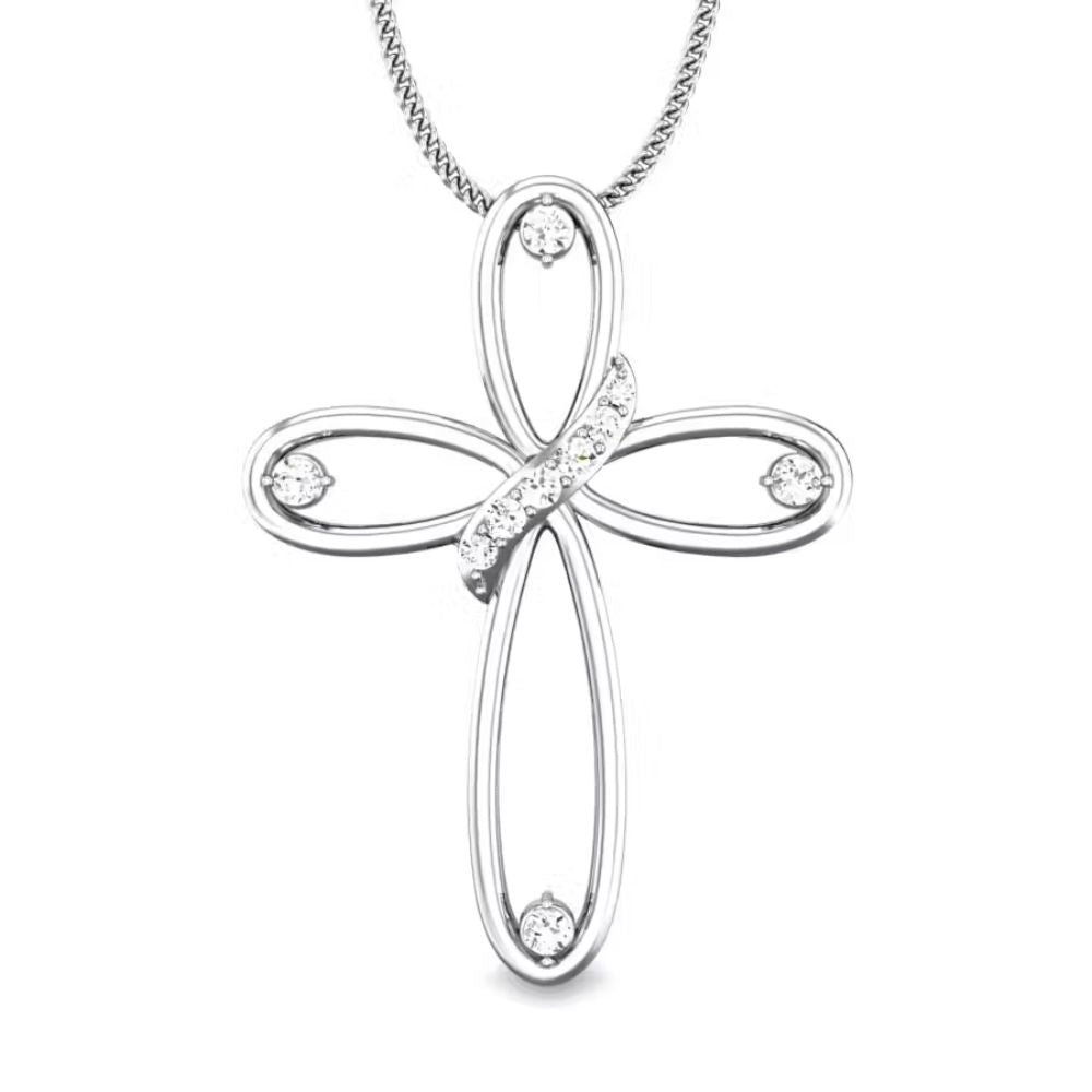 925 Sterling Silver Womens Cross Pendants Bulk Rate 150/Gram Design-18