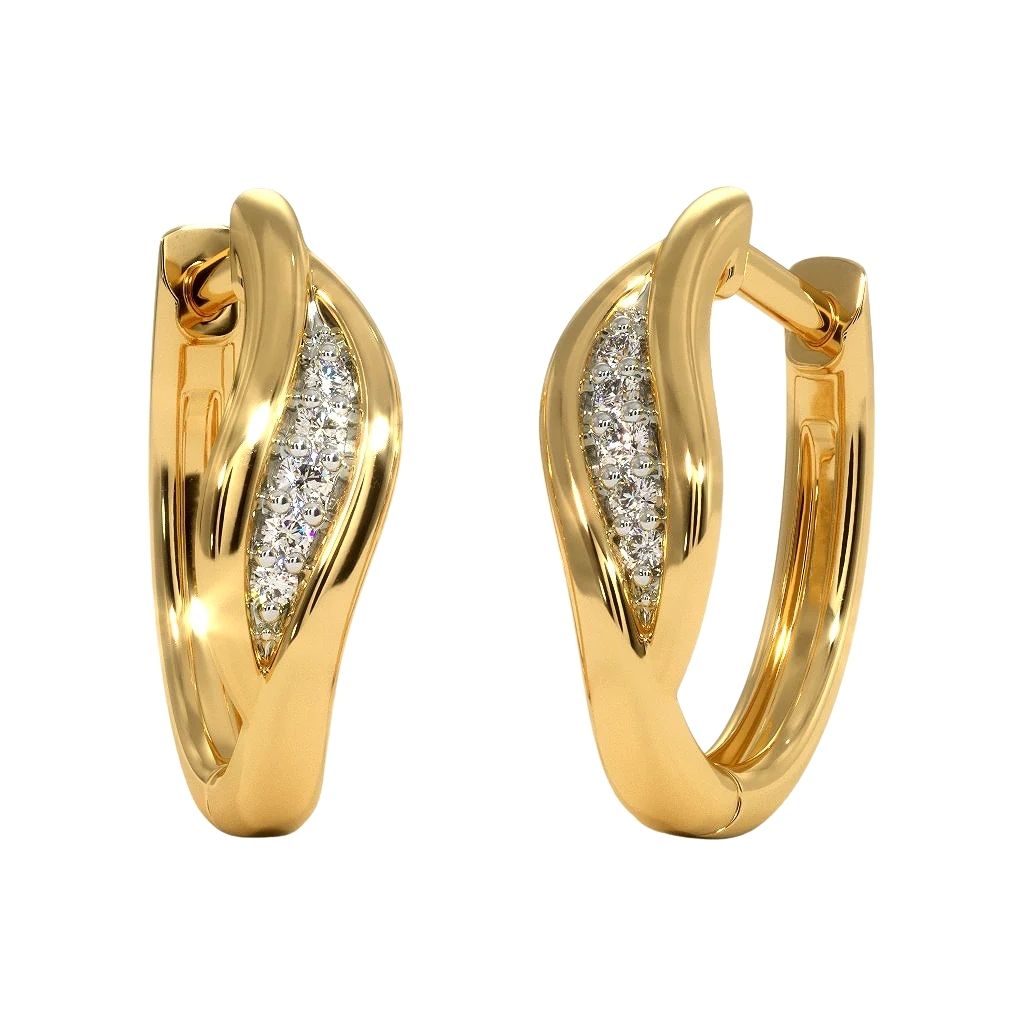 18k Gold Plated Women's Earrings 925 Sterling Silver Bulk Rate 160/Gram Design-13