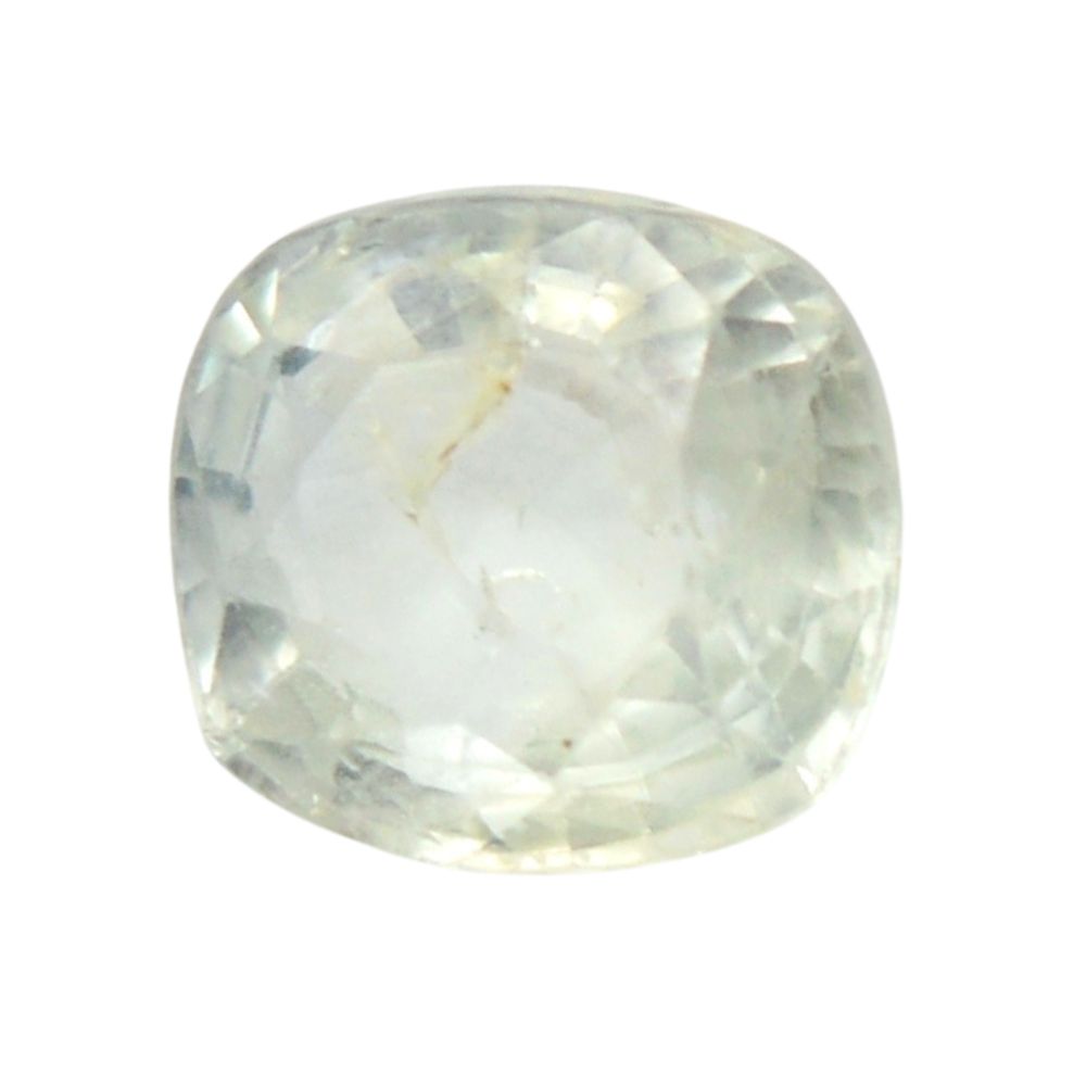 Certified Natural Ceylon Sri Lanka White Sapphire (Safed Pukhraj