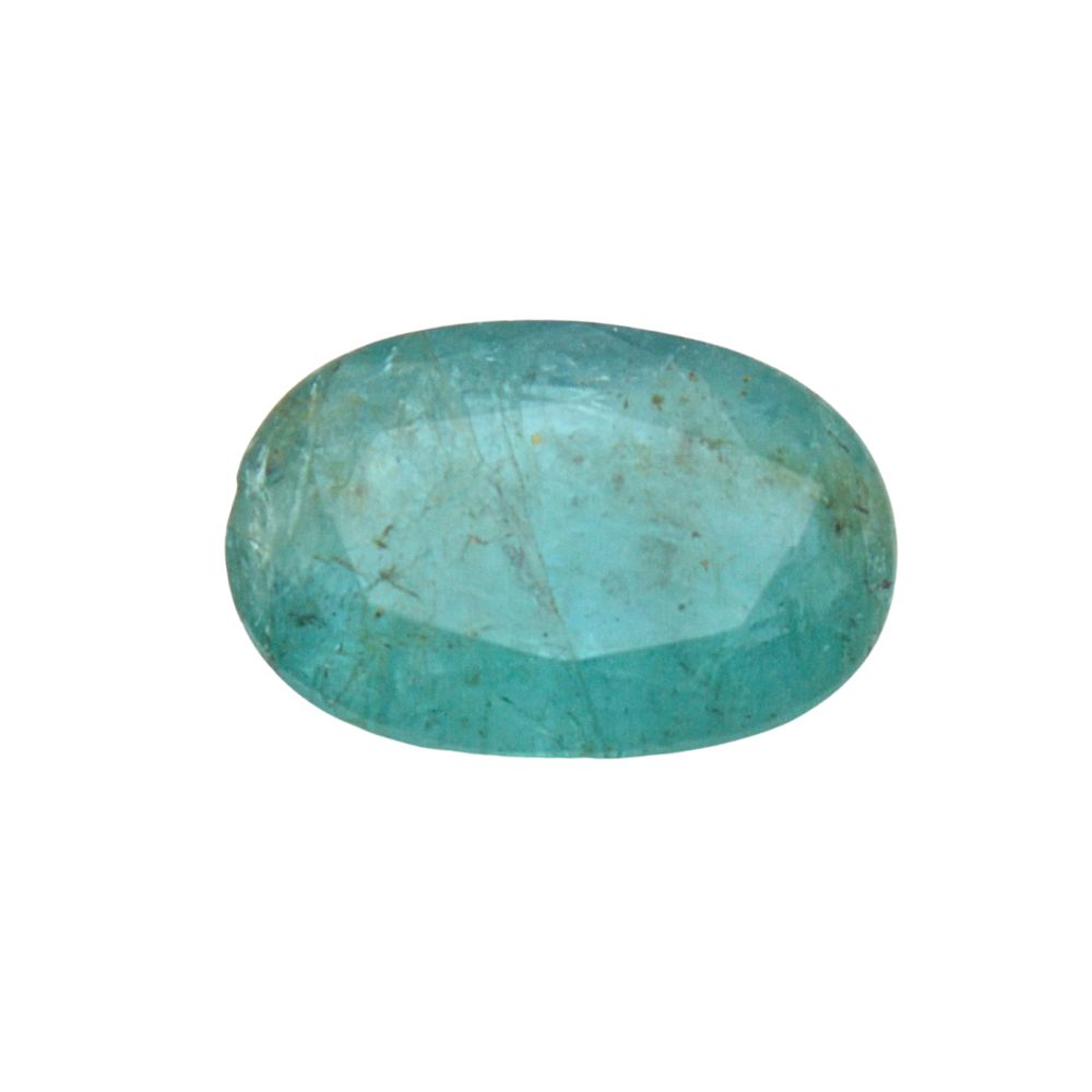 4 Carat 4.4 Ratti Certified Natural Zambian Emerald (Panna) Oval Shape Fine Quality Loose Gemstone at Wholesale Rates (Rs 850/carat)