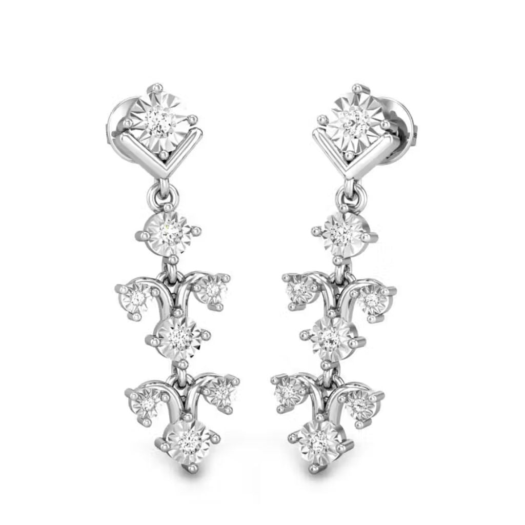 925 Sterling Silver Women's Modern Dangle Earrings Bulk Rate 150/Gram Design-25