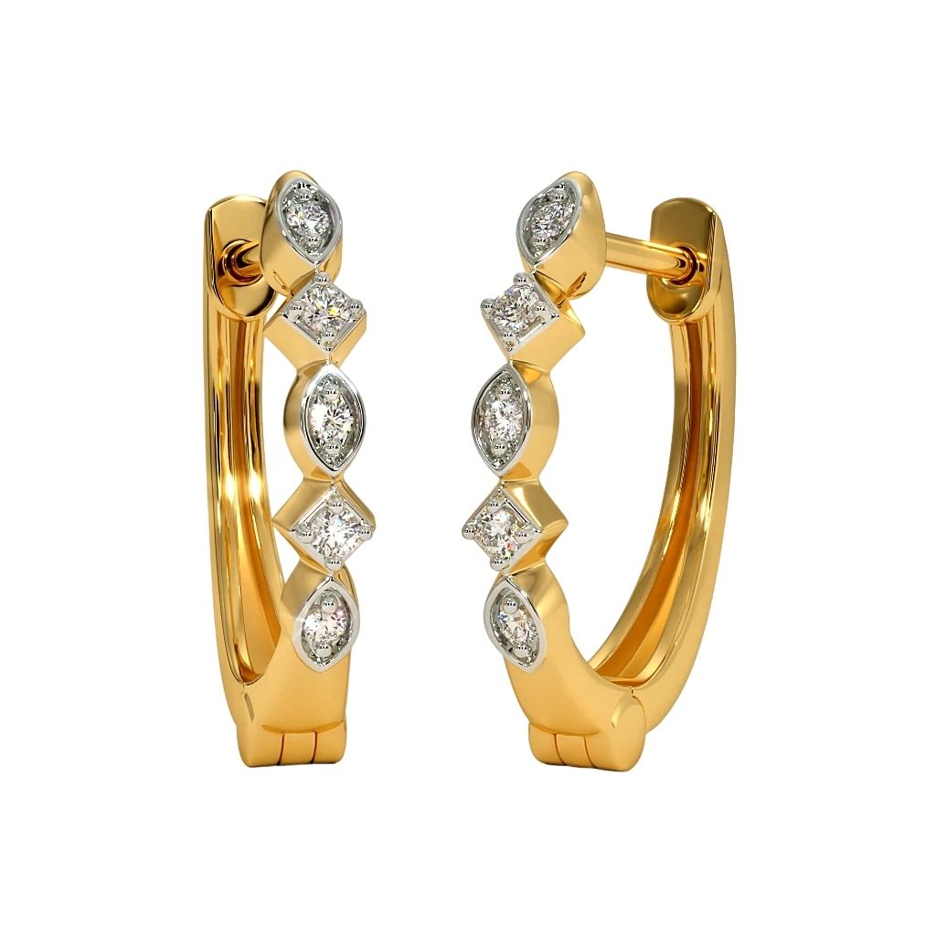 18k Gold Plated Women's Earrings 925 Sterling Silver Bulk Rate 160/Gram Design-20