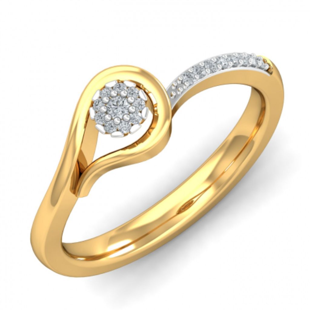 18k Gold Plated Women's Rings 925 Sterling Silver Bulk Rate 160/Gram Design-3