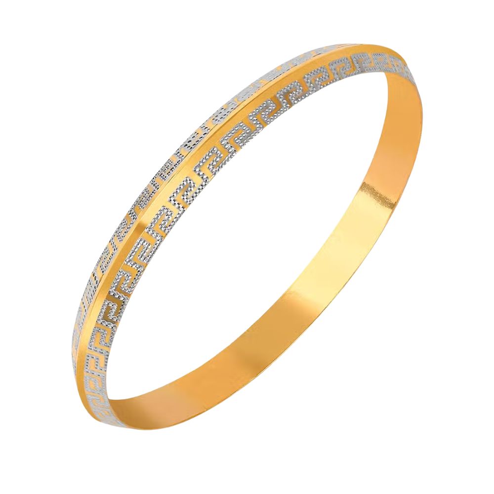 Gold Plated 925 Sterling Silver Men's Kadas Bulk Rate 160/Gram Design-21