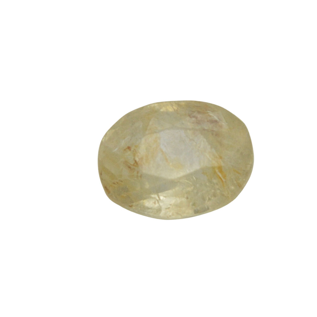 2.6 Carat 2.9 Ratti Certified Natural Ceylon Yellow Sapphire (Pukhraj) Fine Quality Loose Gemstone at Wholesale Rates (Rs 1500/Carat)