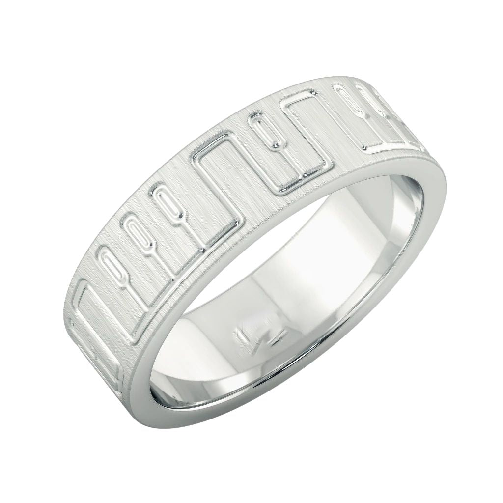 Men's 925 Silver Band Ring at Bulk Rate Rs 150/Gram Design 39