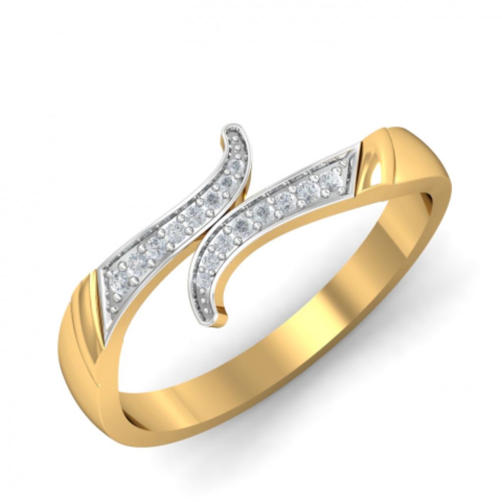 18k Gold Plated Women's Rings 925 Sterling Silver Bulk Rate 160/Gram Design-12
