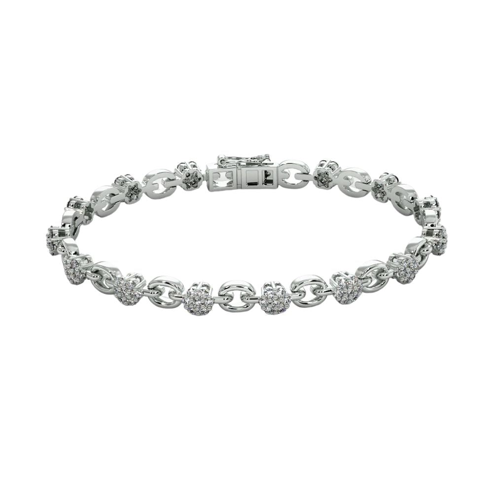 925 Sterling Silver Womens Chain Bracelet Bulk Rate 150/Gram Design-8