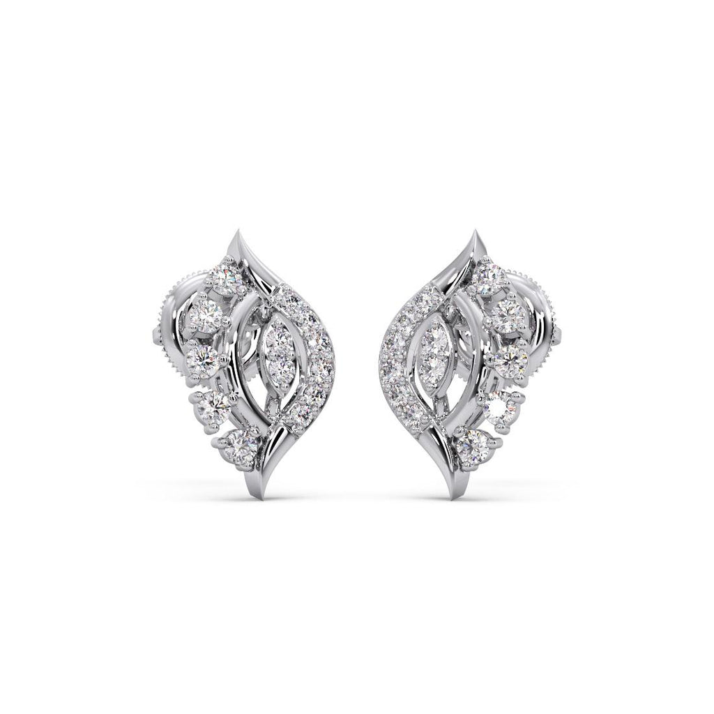 925 Sterling Silver Women's CZ Stud Earrings Bulk Rate 150/Gram Design-37