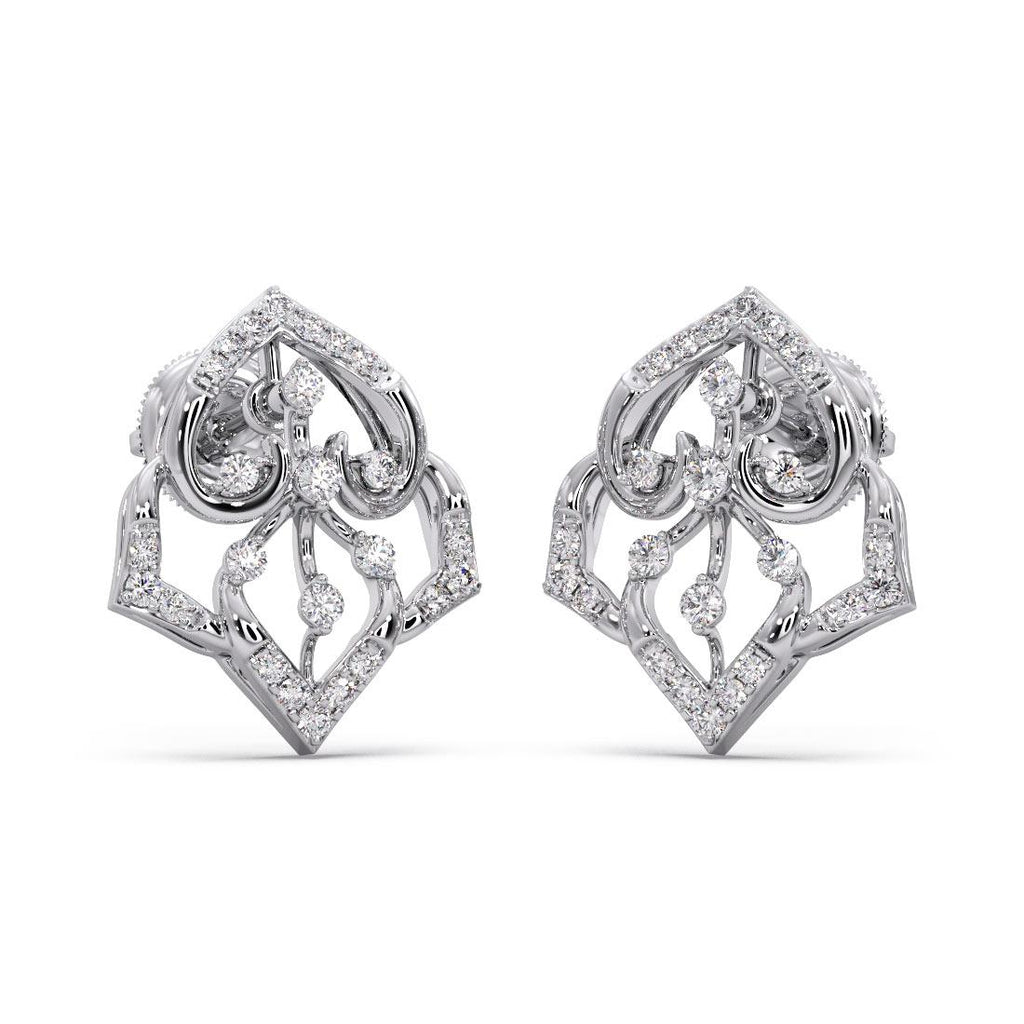 925 Sterling Silver Women's CZ Stud Earrings Bulk Rate 150/Gram Design-24