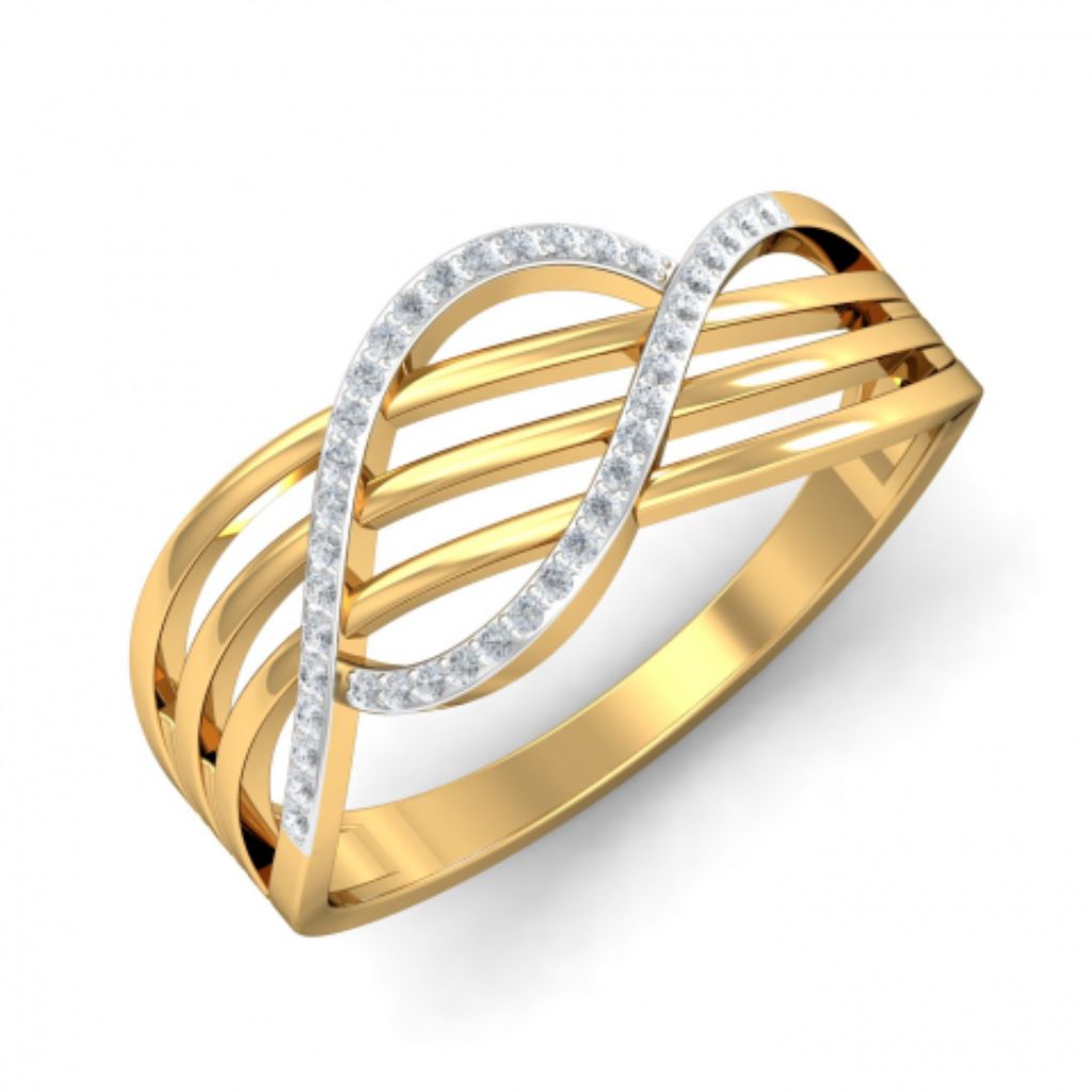 18k Gold Plated Women's Rings 925 Sterling Silver Bulk Rate 160/Gram Design-27