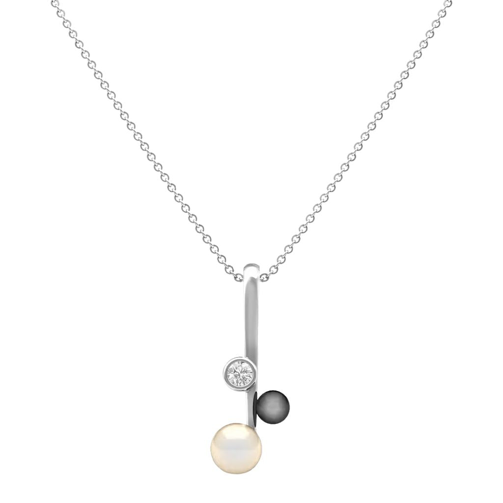 925 Sterling Silver Women's Pearl Necklace Bulk Rate 150/Gram Design-6