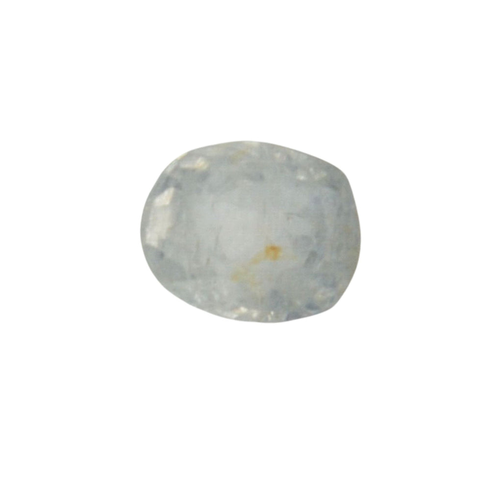0.9 Carat 1 Ratti Certified Natural Ceylon White Sapphire (Safed Pukhraj) Fine Quality Loose Gemstone at Wholesale Rates (Rs 450/Carat)
