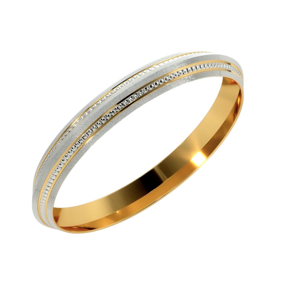 Gold Plated 925 Sterling Silver Men's Kadas Bulk Rate 160/Gram Design-6