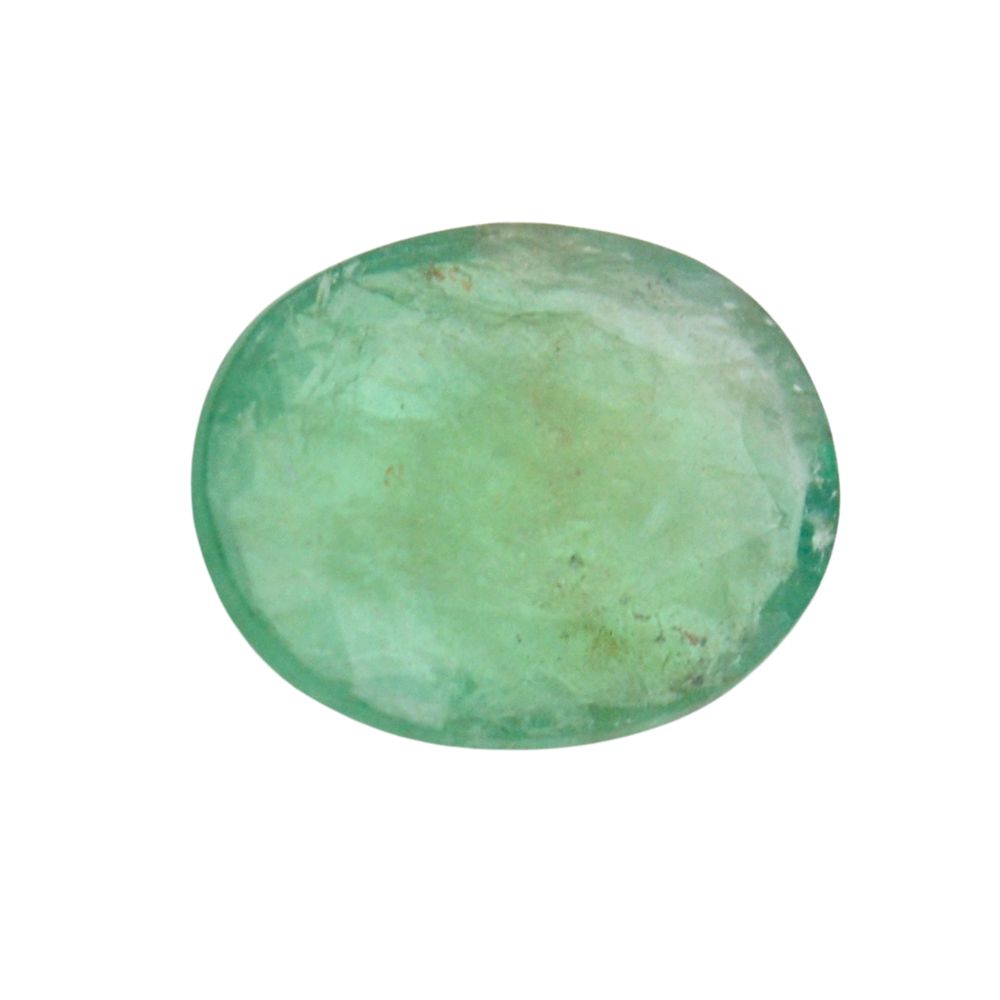 3.8 Carat 4.2 Ratti Certified Natural Zambian Emerald (Panna) Oval Shape Fine Quality Loose Gemstone at Wholesale Rates (Rs 900/carat)