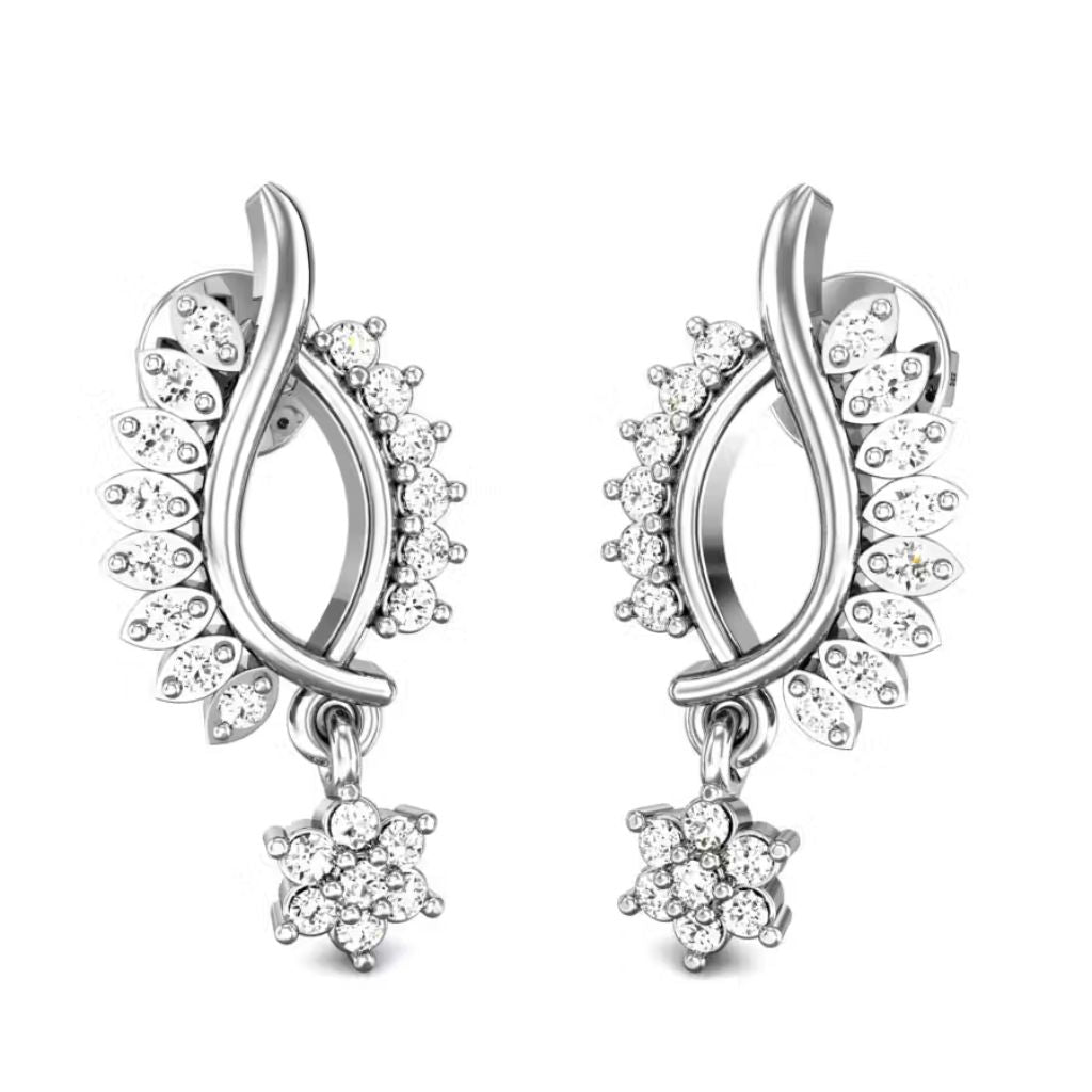 925 Sterling Silver Women's Modern Dangle Earrings Bulk Rate 150/Gram Design-22