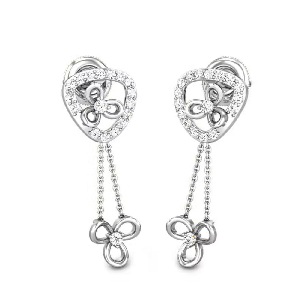 925 Sterling Silver Women's Modern Dangle Earrings Bulk Rate 150/Gram Design-30