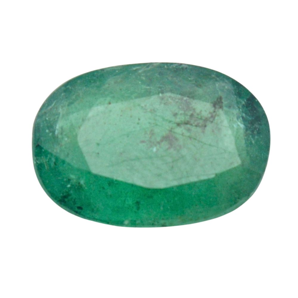 4 Carat 4.4 Ratti Certified Natural Zambian Emerald (Panna) Oval Shape Fine Quality Loose Gemstone at Wholesale Rates (Rs 1100/carat)