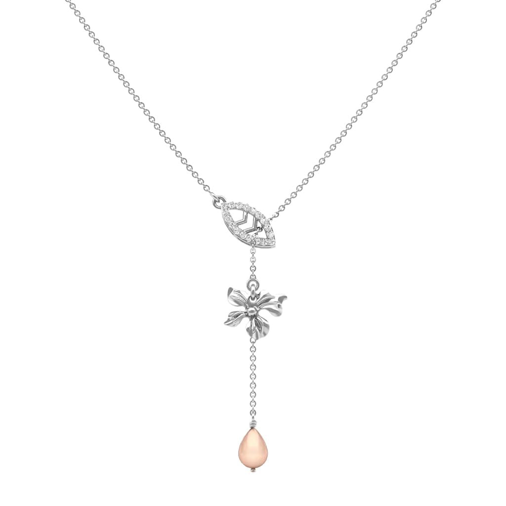 925 Sterling Silver Women's Pearl Necklace Bulk Rate 150/Gram Design-10