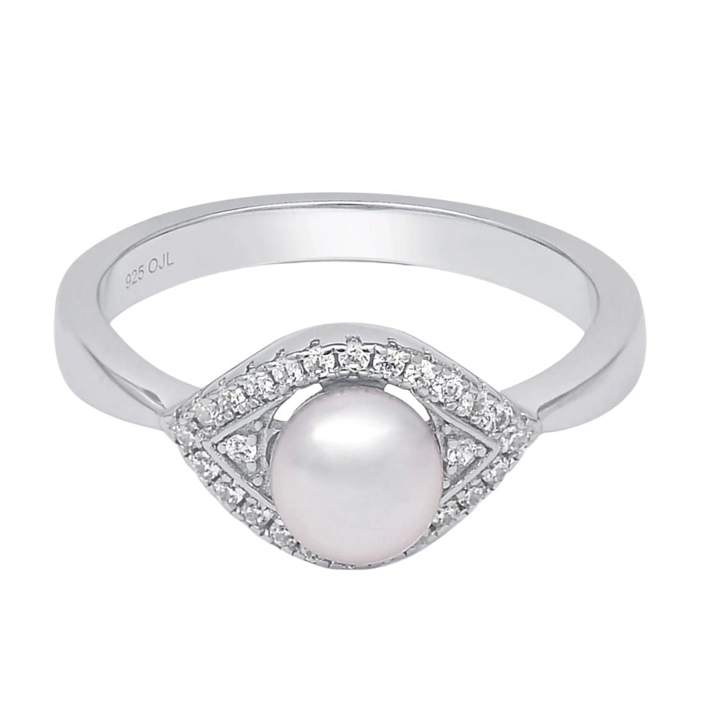 925 Sterling Silver Women's Pearl Rings Bulk Rate 150/Gram Design