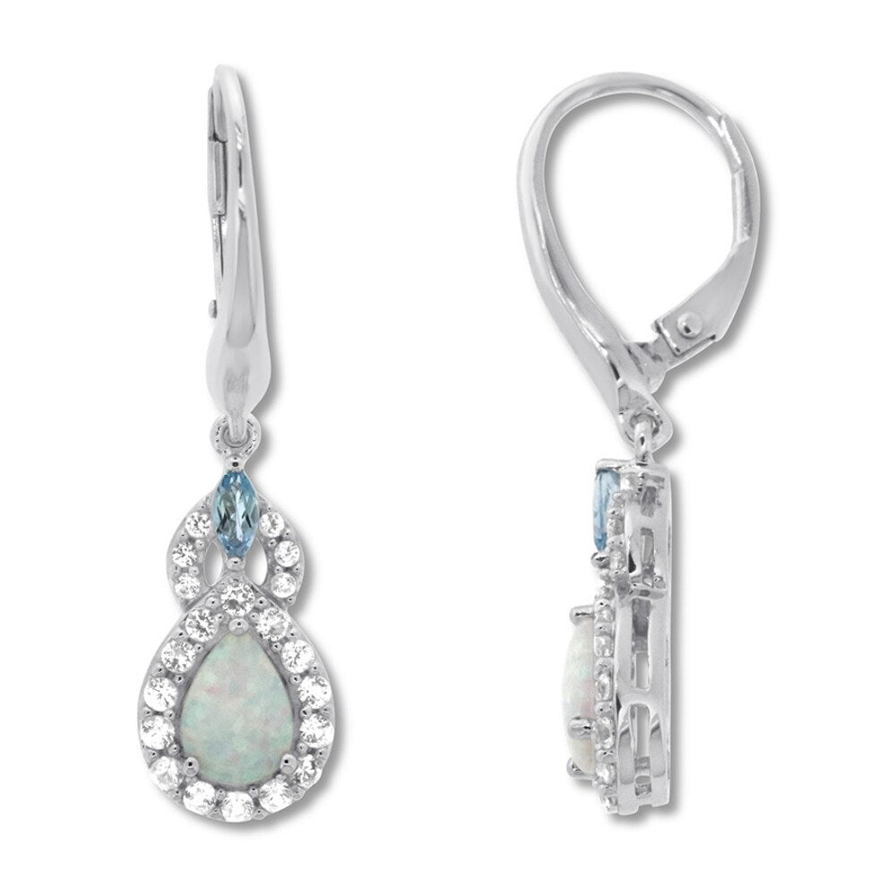925 Sterling Silver Womens Gemstone Drop Earrings Bulk Rate 150/Gram Design-17