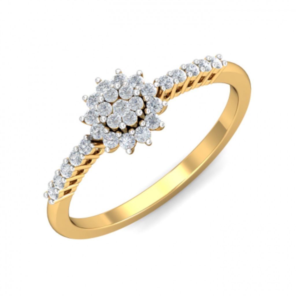18k Gold Plated Women's Rings 925 Sterling Silver Bulk Rate 160/Gram Design-25