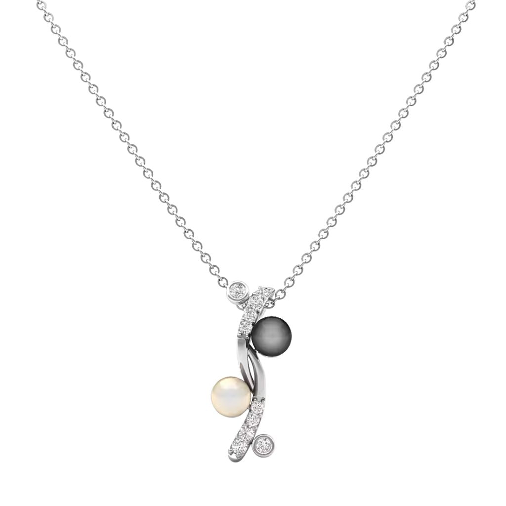 925 Sterling Silver Women's Pearl Necklace Bulk Rate 150/Gram Design-5