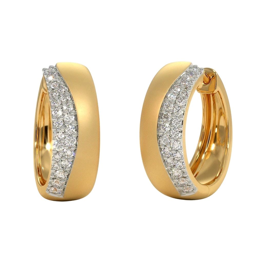 18k Gold Plated Women's Earrings 925 Sterling Silver Bulk Rate 160/Gram Design-11