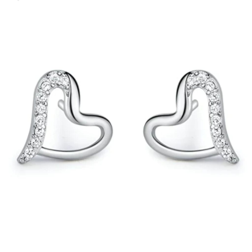 925 Sterling Silver Women's CZ Stud Earrings Bulk Rate 150/Gram Design-11