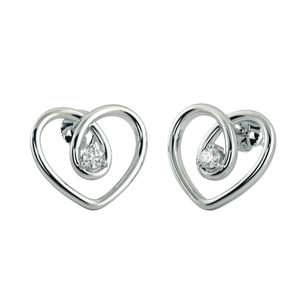 925 Sterling Silver Women's Stud Halo Earrings Bulk Rate 150/Gram Design-38