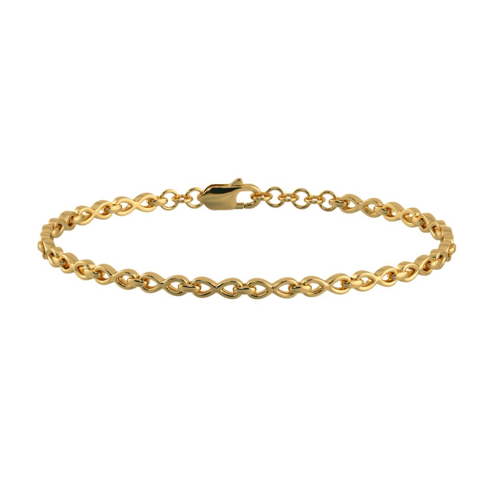 18k Gold Plated Women's Bracelets 925 Sterling Silver Bulk Rate 160/Gram Design-36