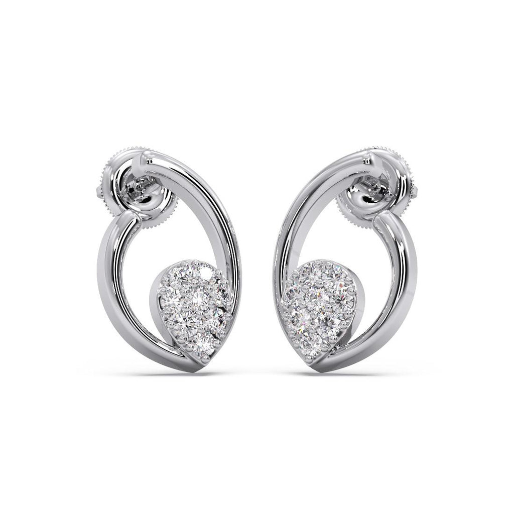 925 Sterling Silver Women's CZ Stud Earrings Bulk Rate 150/Gram Design-29