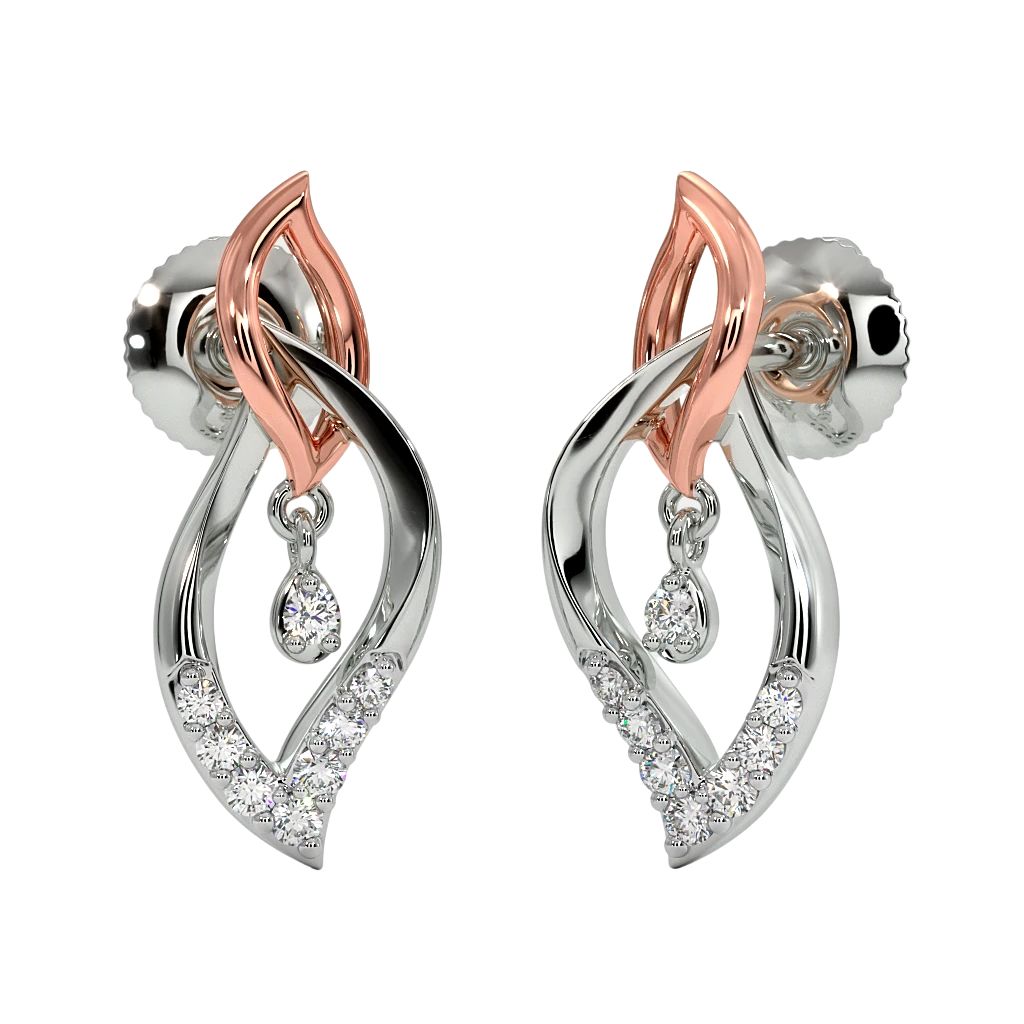 925 Sterling Silver Women's Stud Halo Earrings Bulk Rate 150/Gram Design-24
