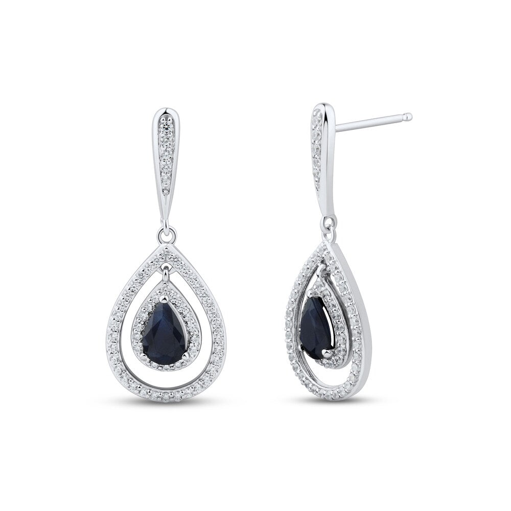 925 Sterling Silver Womens Gemstone Drop Earrings Bulk Rate 150/Gram Design-5