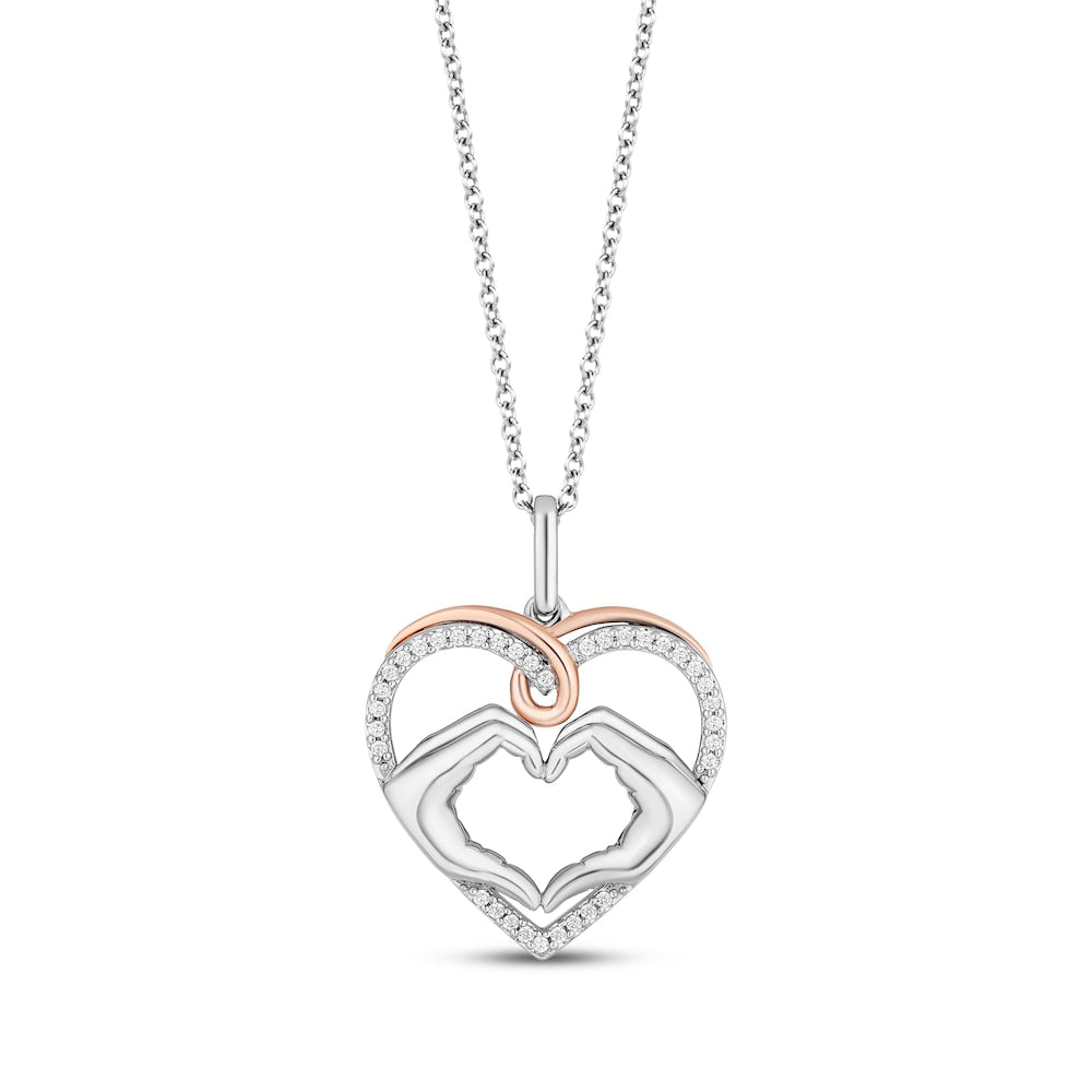 925 Sterling Silver Women's Heart Shape Necklace Bulk Rate 150/Gram Design-1