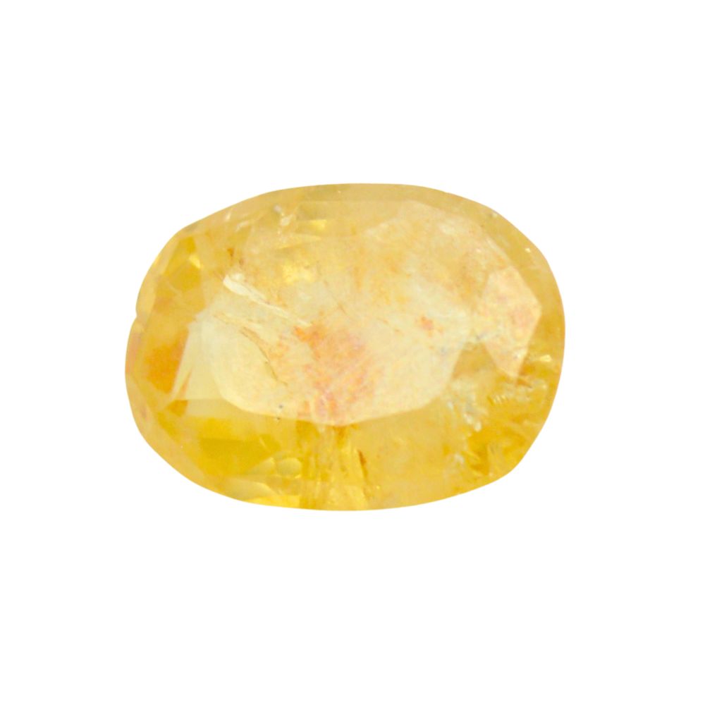 4.9 Ratti 4.4 Carat Certified Natural Ceylon Sri Lanka Yellow Sapphire (Pukhraj) at Wholesale Rate (Rs 1000/carat)
