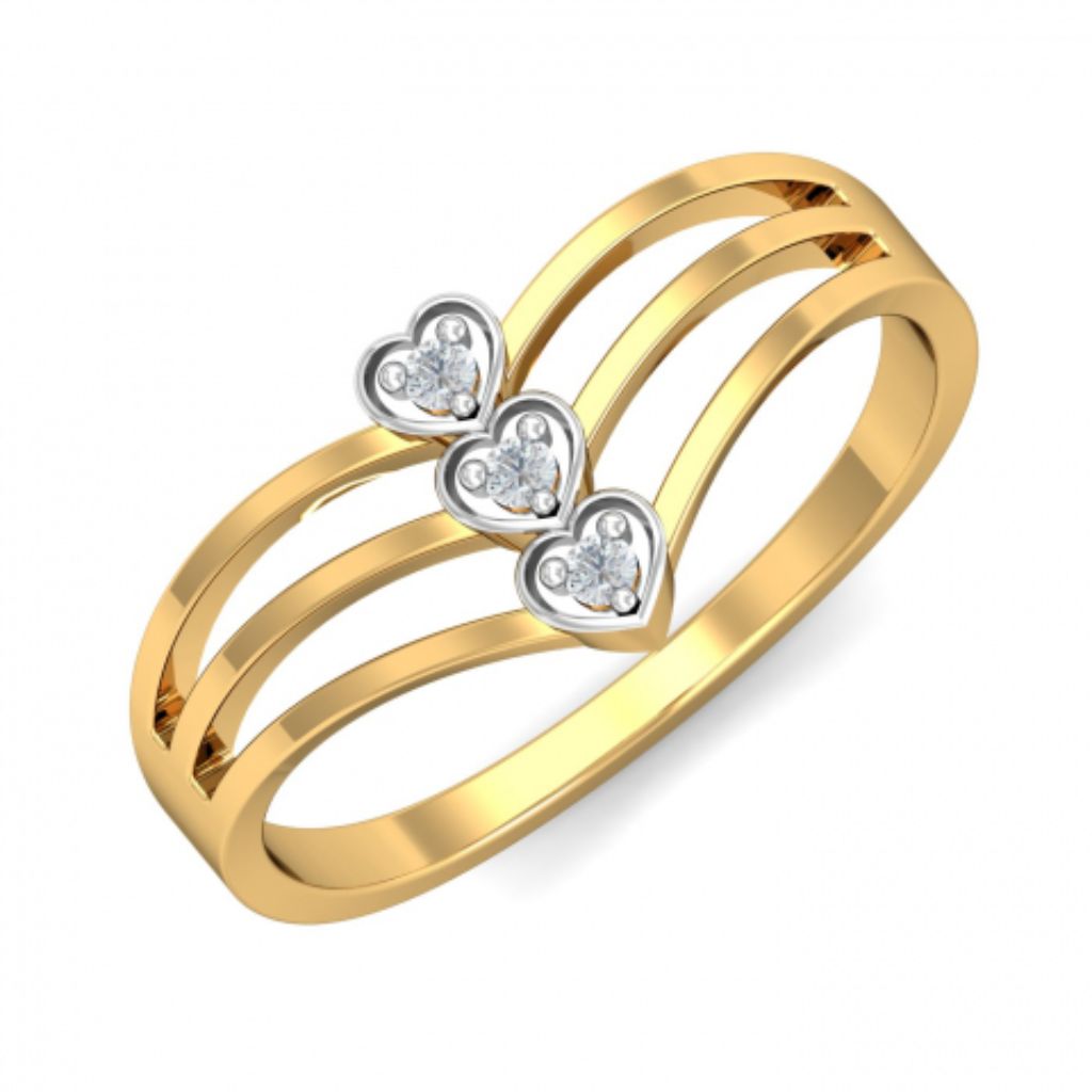 18k Gold Plated Women's Rings 925 Sterling Silver Bulk Rate 160/Gram Design-16