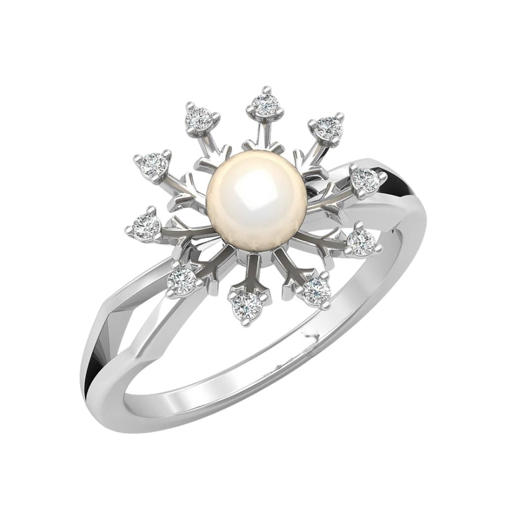 925 Sterling Silver Women's Pearl Rings Bulk Rate 150/Gram Design-26