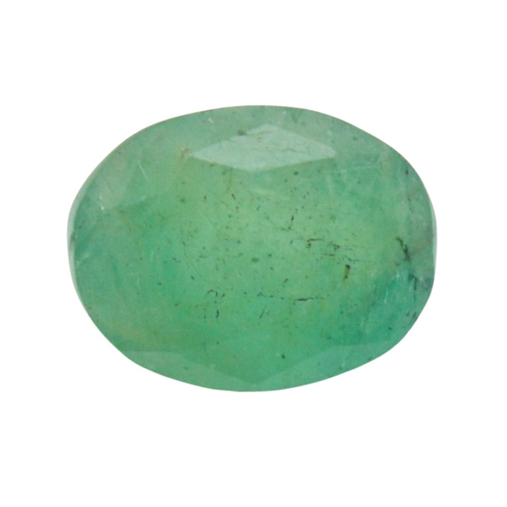 3.4 Carat 3.8 Ratti Certified Natural Zambian Emerald (Panna) Oval Shape Fine Quality Loose Gemstone at Wholesale Rates (Rs 2890/carat)