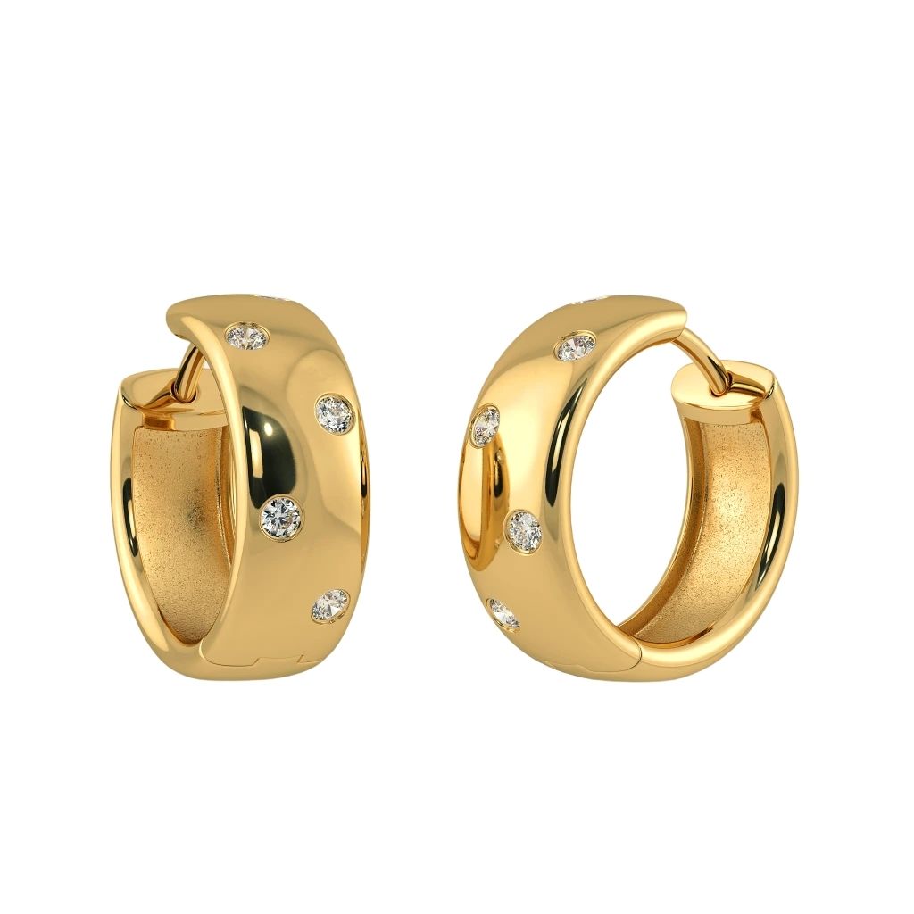 18k Gold Plated Women's Earrings 925 Sterling Silver Bulk Rate 160/Gram Design-9