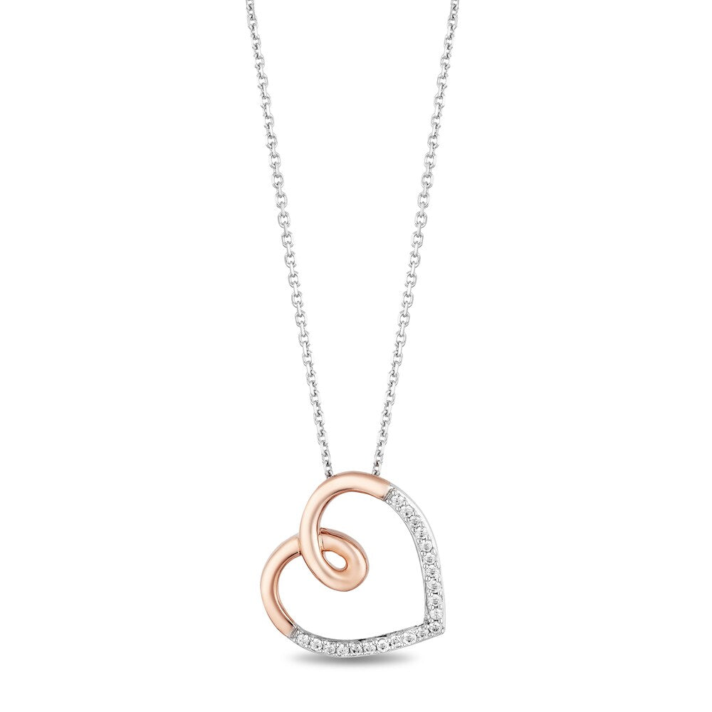 925 Sterling Silver Women's Heart Shape Necklace Bulk Rate 150/Gram Design-9