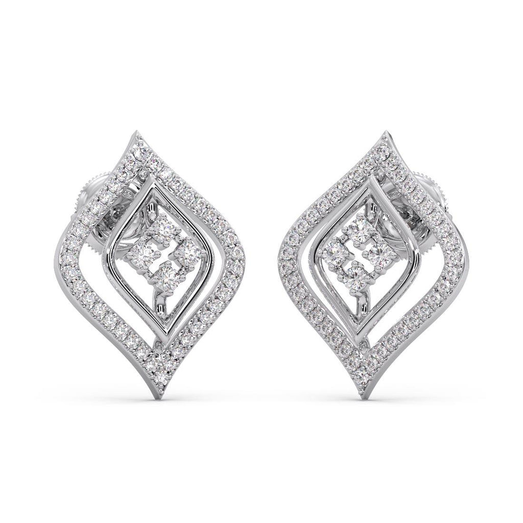925 Sterling Silver Women's CZ Stud Earrings Bulk Rate 150/Gram Design-23