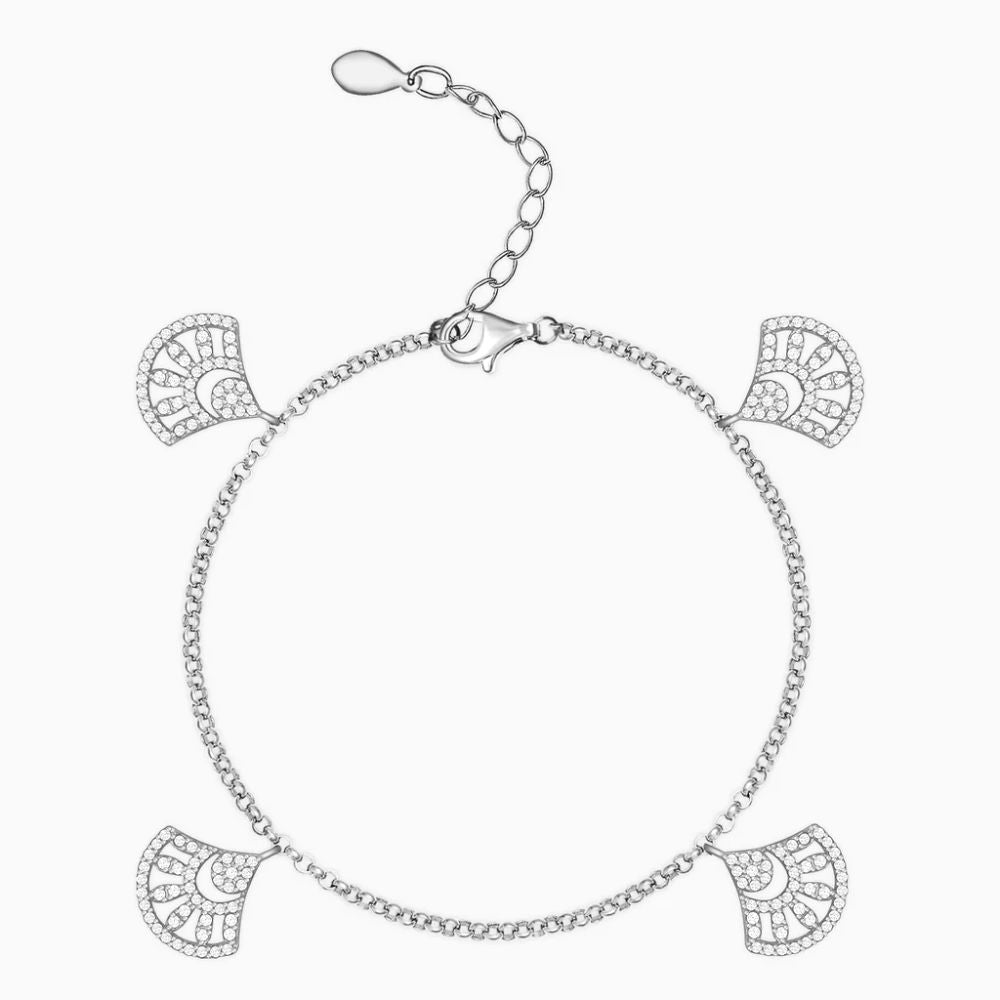 925 Sterling Silver Women's Charm  Bracelet Bulk Rate 150/Gram Design-11