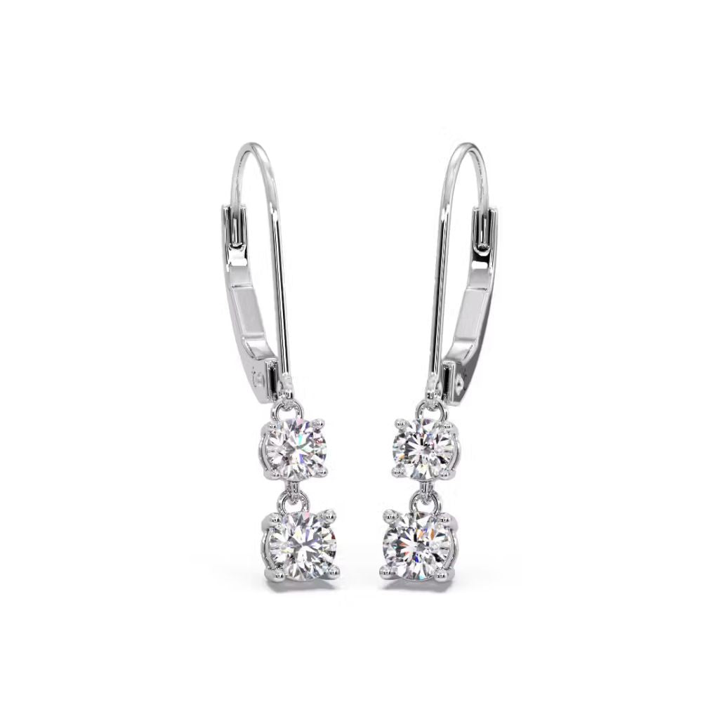 925 Sterling Silver Women's Modern Dangle Earrings Bulk Rate 150/Gram Design-16
